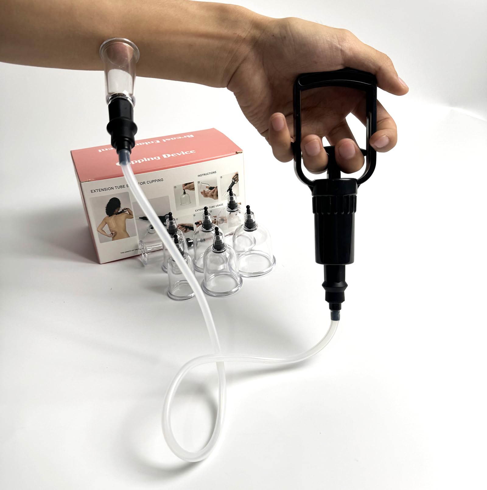 Pompe à seins Pompe à vide Agrandir 4 paires 4 tailles Aspiration mamelons Pompe à chatte Seins Aspiration clitoris vide Ventouses Jouets sexuels