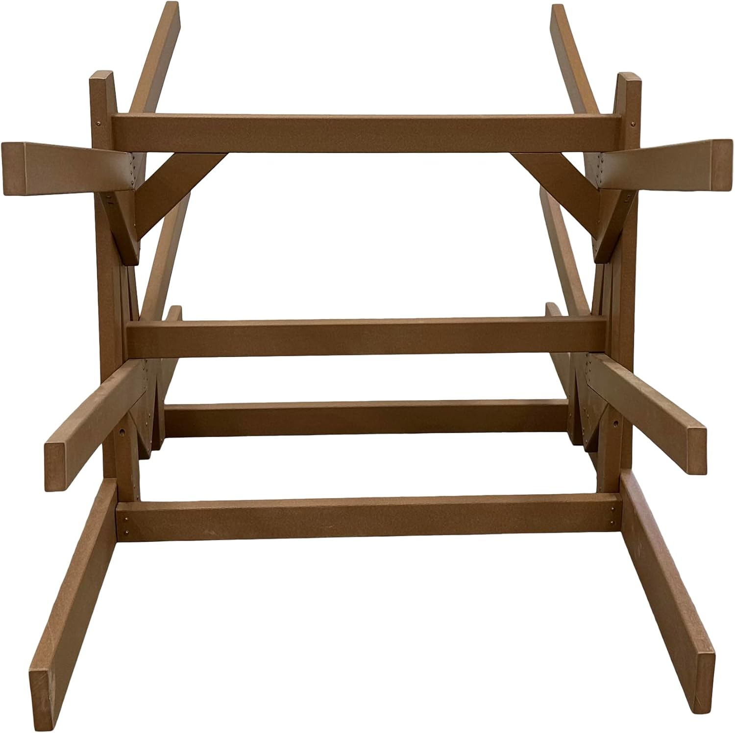 6-Place Double Sided Poly Kayak Storage Racks, Freestanding Surfboard Racks, Paddle Board for Garage, Outdoor Stand Up Paddle Board Rack for Garage, Heavy Duty Stand, Recycled Poly w/UV Stabilizers