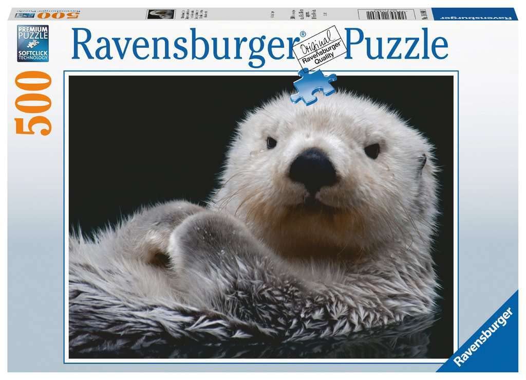Ravensburger Puzzle 16980 - Tatlı Küçük Otter - 500 Parça Yapboz 10 yaşından büyük çocuklar ve yetişkinler için, hayvan motifli yapboz