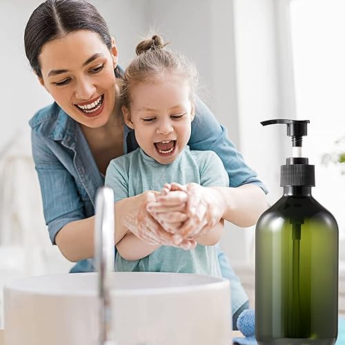 Miniatura 20 de 12 Pack Shampoo and Conditioner Dispenser Bottles, 8 Pack 22 Oz and 4 Pack 8 Oz Refillable Square Plastic Pump Bottles, Shower Soap Dispenser for