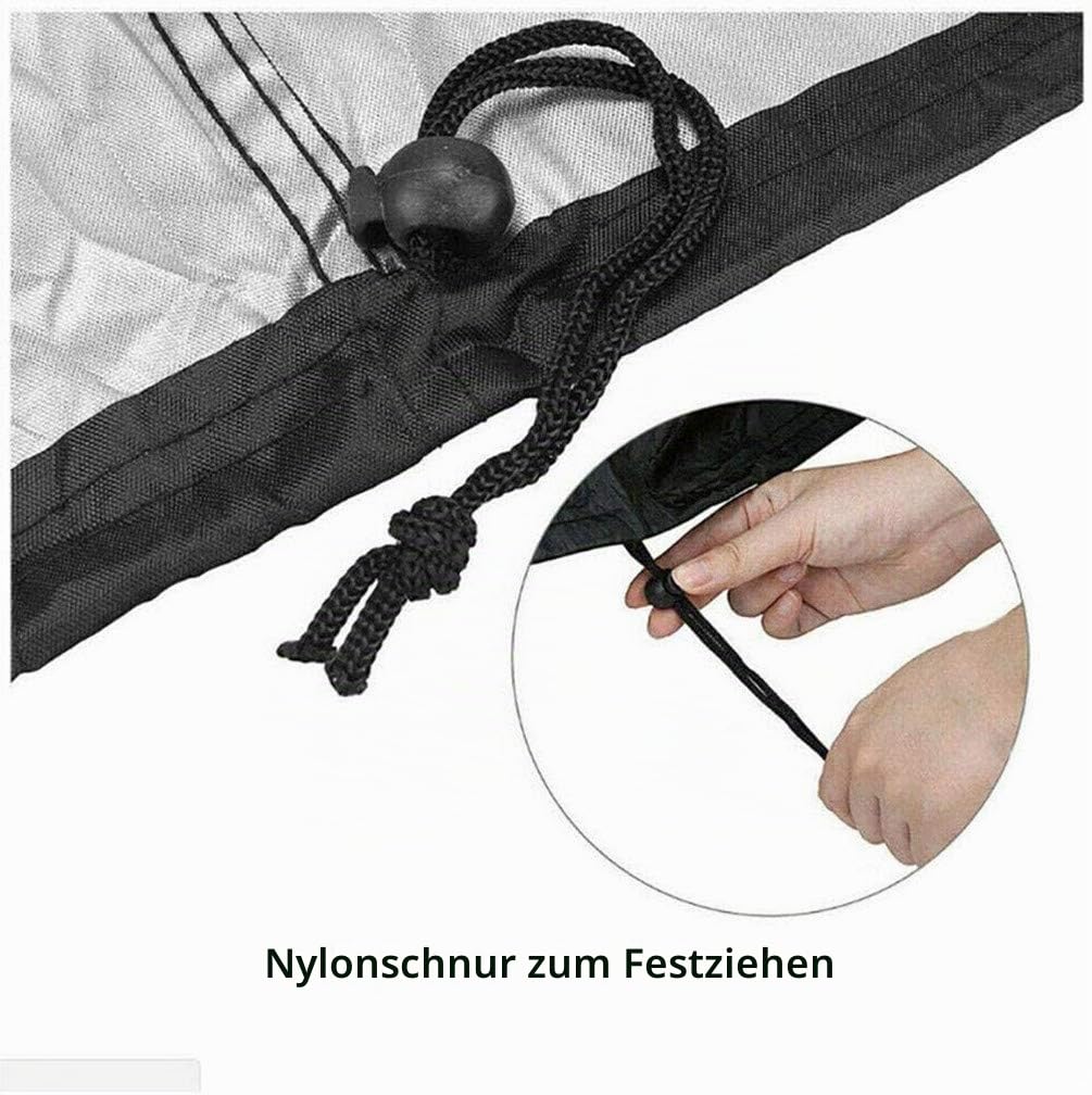 Abdeckung für Hängesessel, Winddicht, Wasserdicht, UV-Beständiges, Reißfest 210D Oxford Gewebe Hängekorb, Schwingsessel, Hängestuhl Schutzhülle (190 x 115 cm) (schwarz)