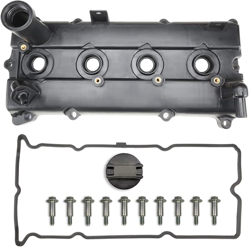 Tampa de válvulas MITZONE para Nissan Frontier 2.5L QR25DE – com junta, parafusos e tampa de óleo