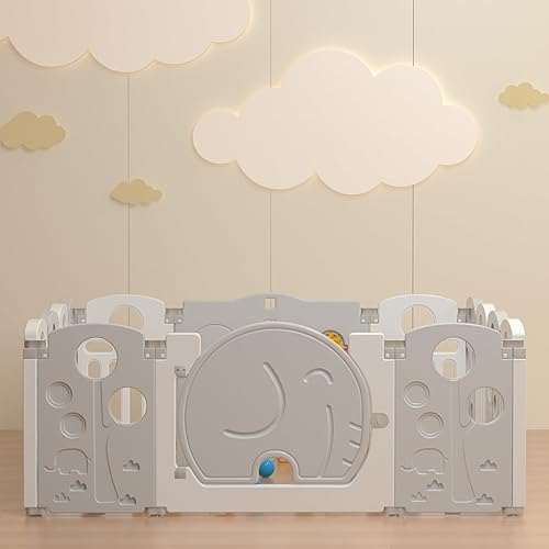 Miniatura 7 de Corralito para bebés, para niños y niños pequeños, centro de actividades para niños, patio de juegos de seguridad, patrón interior y exterior con