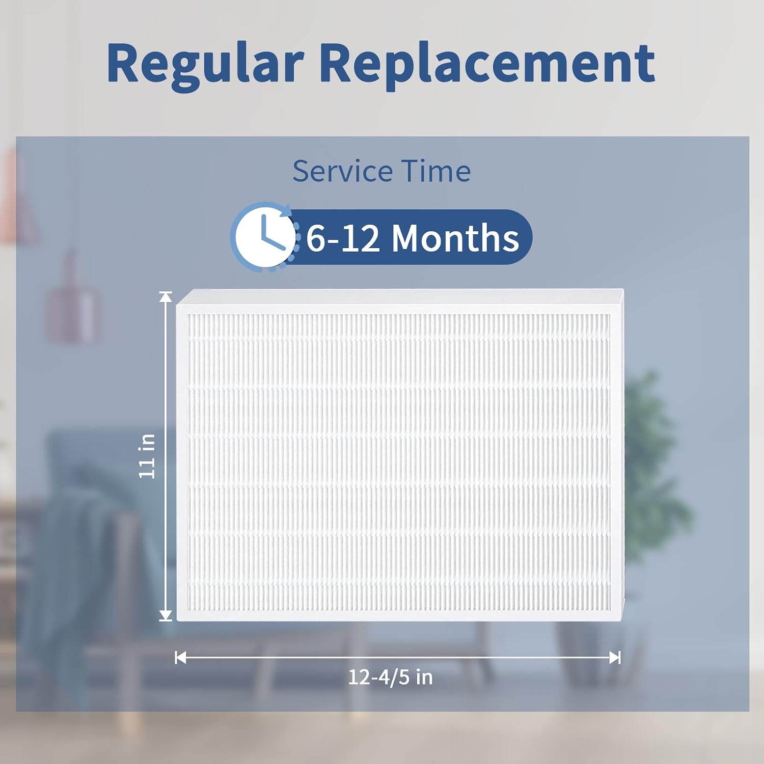3 Pack C545 True HEPA Replacement Filter S Compatible with Winix C545 Air Purifier Replacement for Winix S Filter Part 1712-0096-00