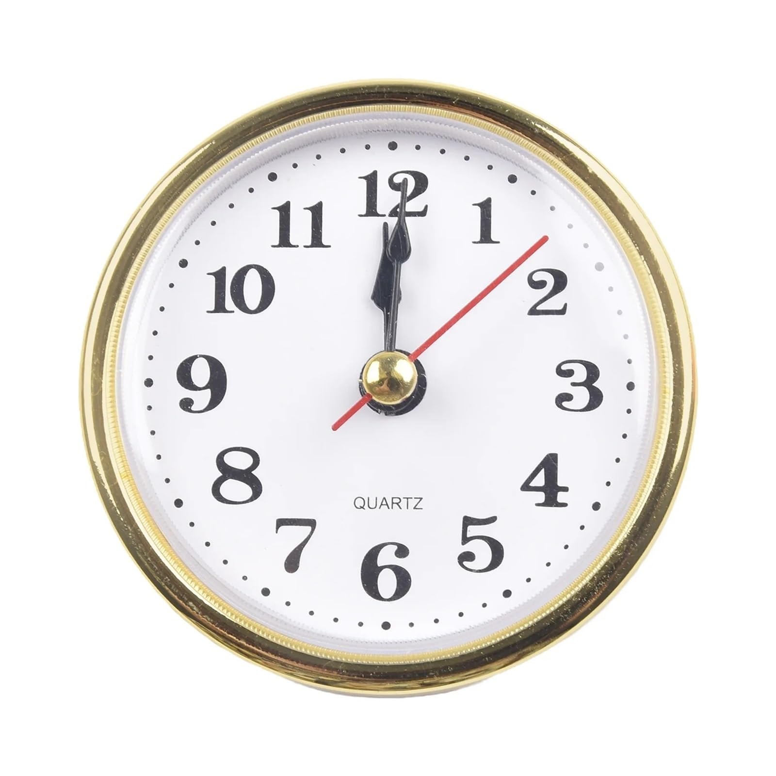 Aioneer Wall Clock Quartz Clock Inserts Gold Arabic Numbers Movement Replacement