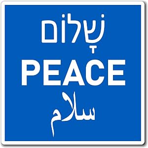 Amazon.com: Peace Magnet English Hebrew Arabic Peace in Israel and