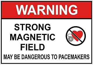 Pacemaker Strong Magnetic Field Metal Sign for Home, Business, or Public Use – 12x16 Inch