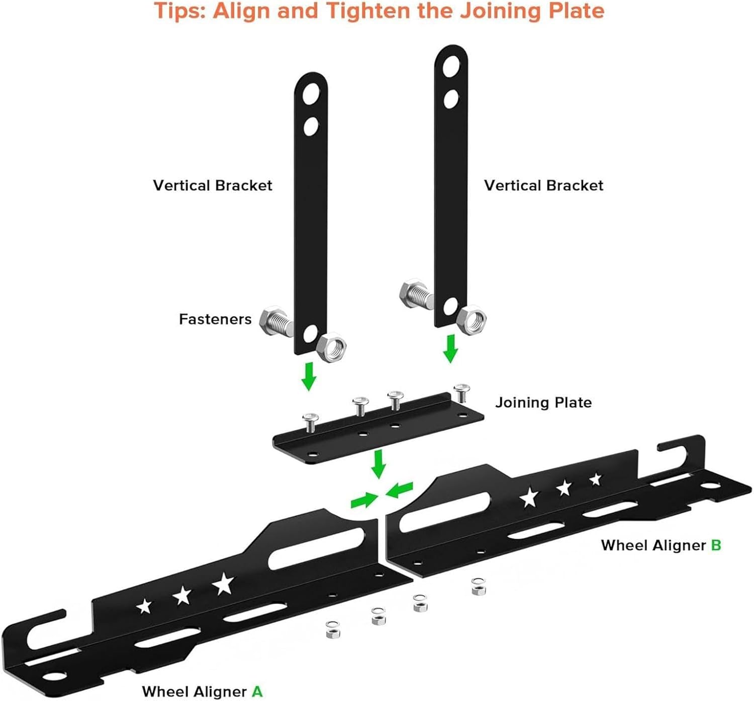 Wheel Alignment Tool, Balance Tires with Front End Alignment Kit (1 Set)