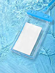 Bolsa de telefone à prova d'água para o verão, capa de telefone à prova d'água, bolsas secas adequadas para telefones celulares abaixo de 7,2 polegadas, necessidades de praia para parque aquático