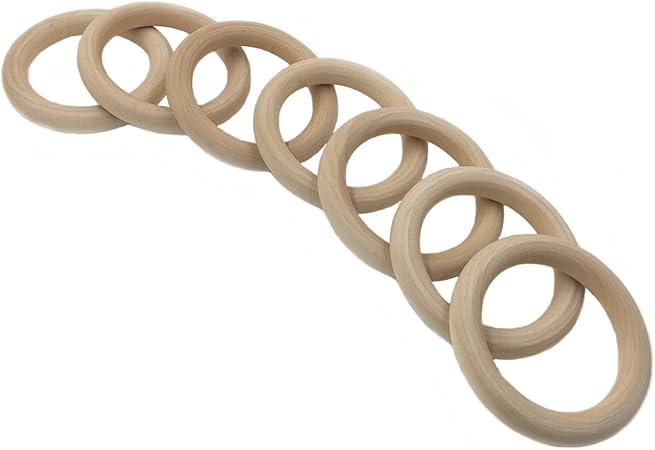 organic wooden teething rings