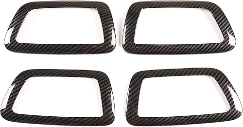 Miniatura 9 de 4 piezas de ABS interior de automóvil con aspecto interior de puerta para manija de puerta compatible con Toyota Tacoma 2016 2017 2018 2019 2020