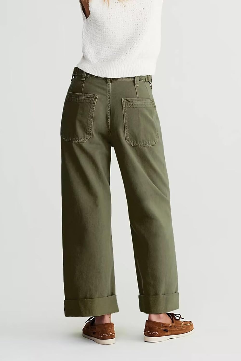 Allimy Womens Jeans High Waisted Straight Leg Baggy Boyfriend Jeans for Women Trendy 2025 Cargo Pants - Image 2