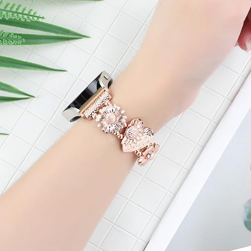 Miniatura 5 de Correas elásticas de metal compatibles con Samsung Galaxy Watch Active 2 de 1.575 pulgadas, 1.732 pulgadas, Active 1.575 pulgadasGalaxy Watch 3