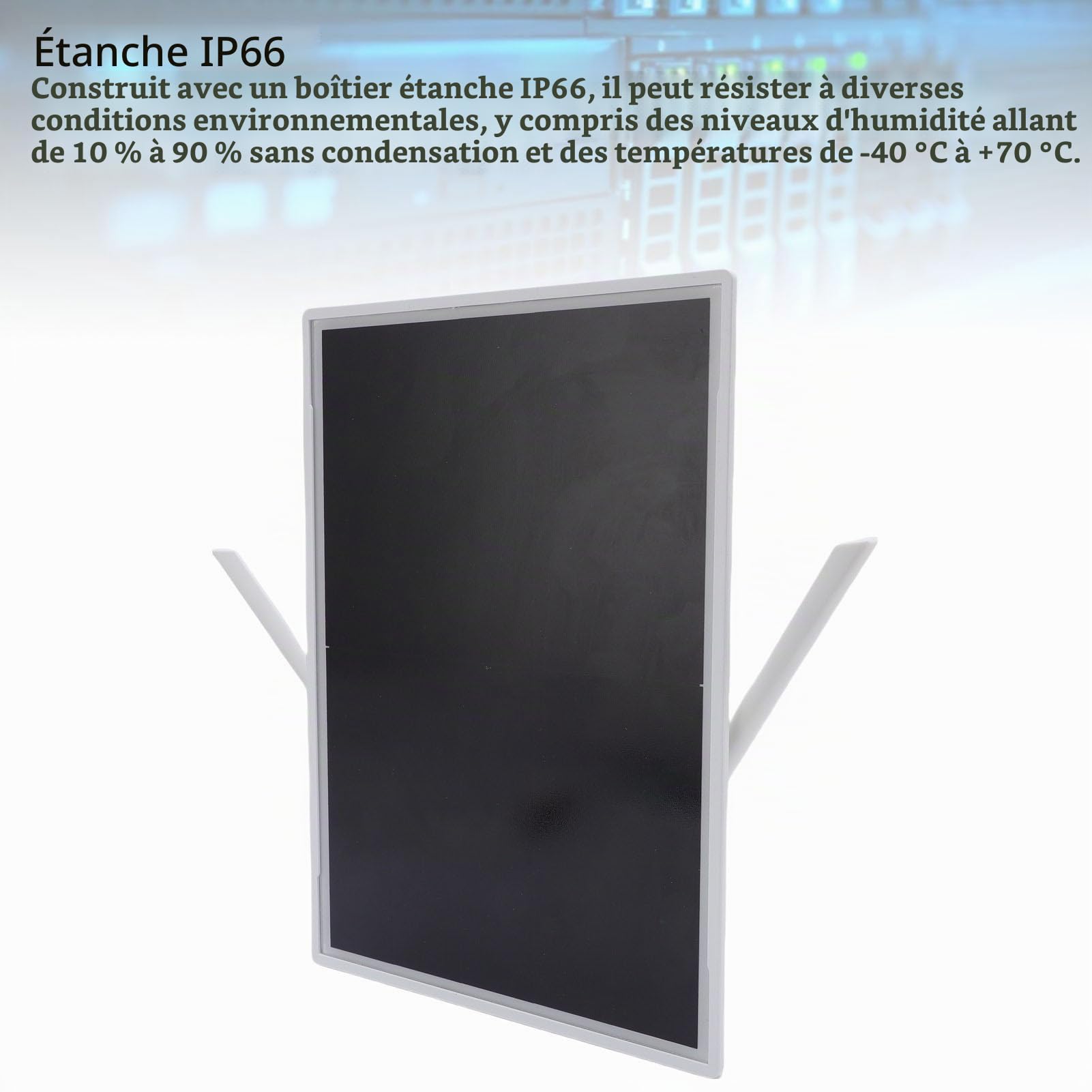 Extender WiFi Solaire, Répéteur WiFi Solaire 15W avec Batterie 25000mAh Extender WiFi Extérieur 2.4GHz Longue Portée 328.1ft Prend en Charge 15 Appareils pour Camping et