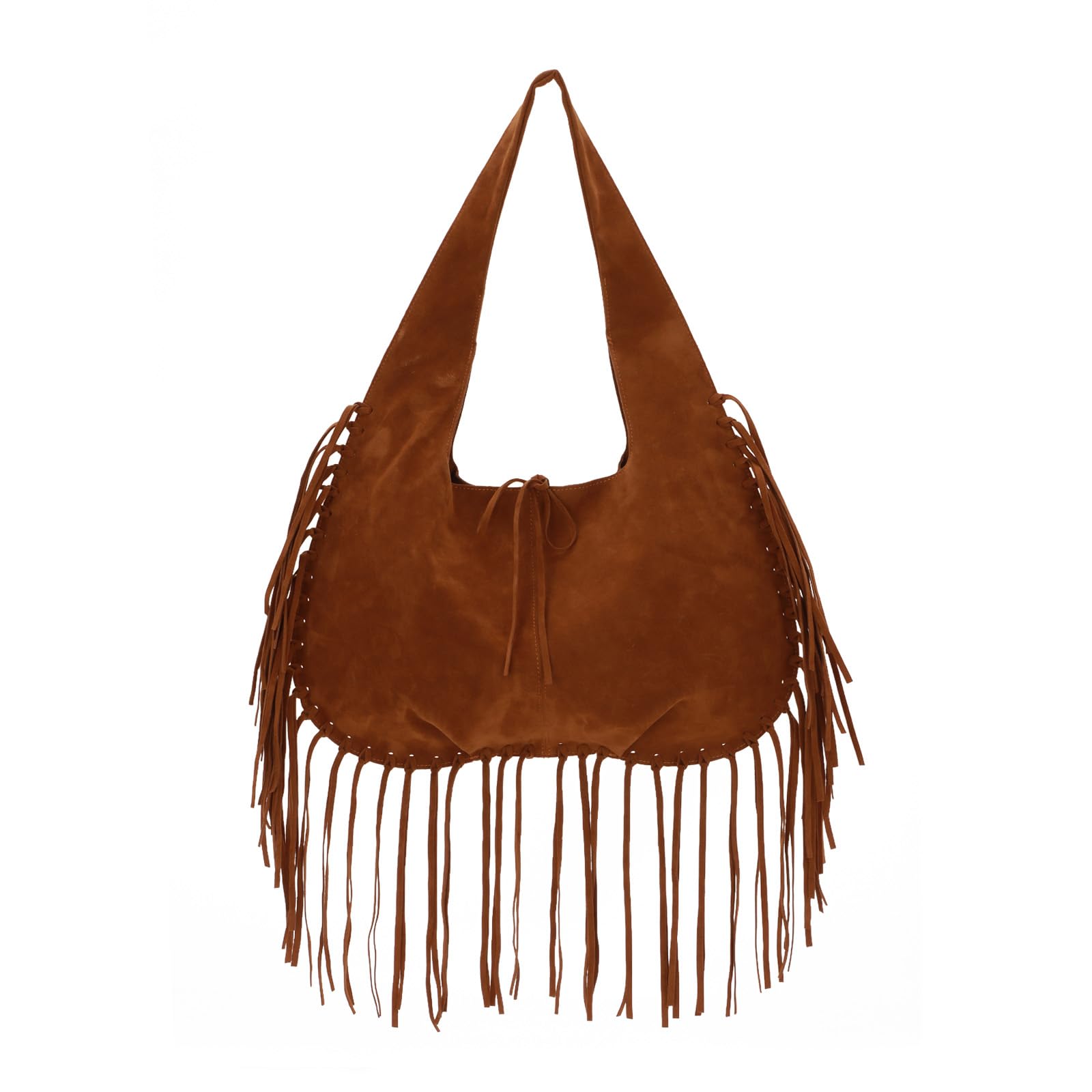 Emprier vintage Fringe Shoulder Bags for Women Western Hobo Handbags Vegan Faux Suede Leather Tassel Purse