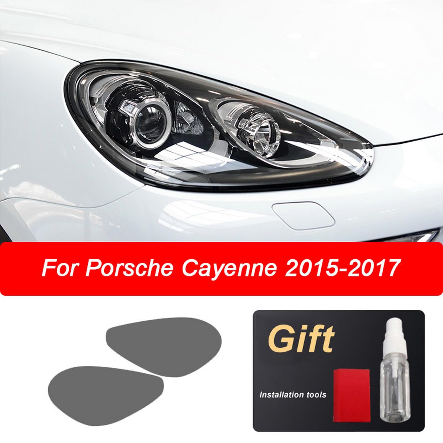 Folia ochronna reflektora samochodowego Renowacja reflektorów Przezroczysta naklejka TPU, do Porsche 911 718 Cayenne Panamera Macan Taycan Akcesoria