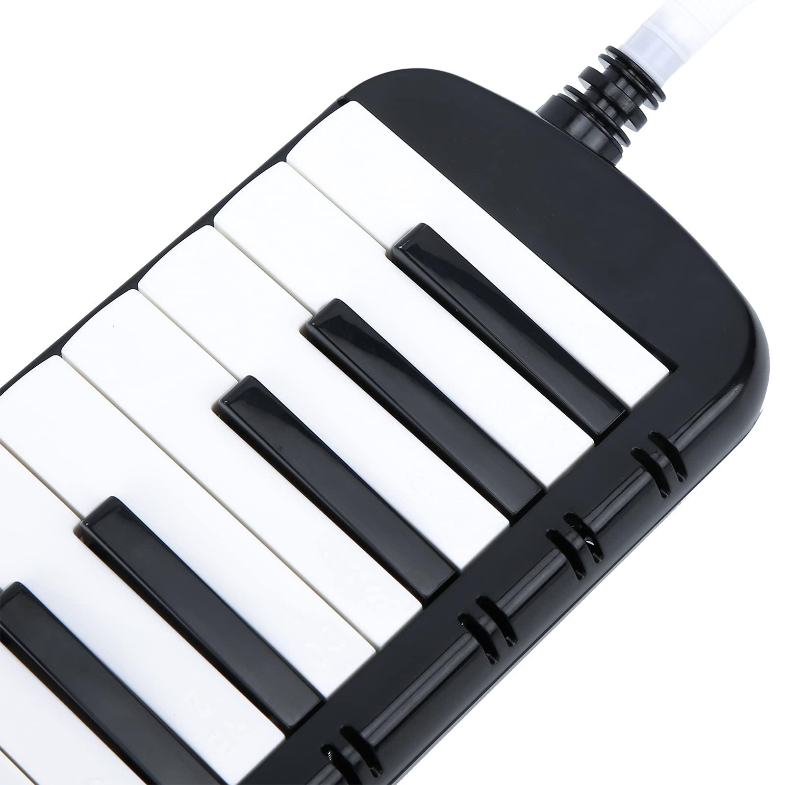 Melodica Wind Tube Set, Problemfree, Practical, Shockproof Melodica with 37 Buttons for Beginners, for Concerts, for Children to Play (Black)