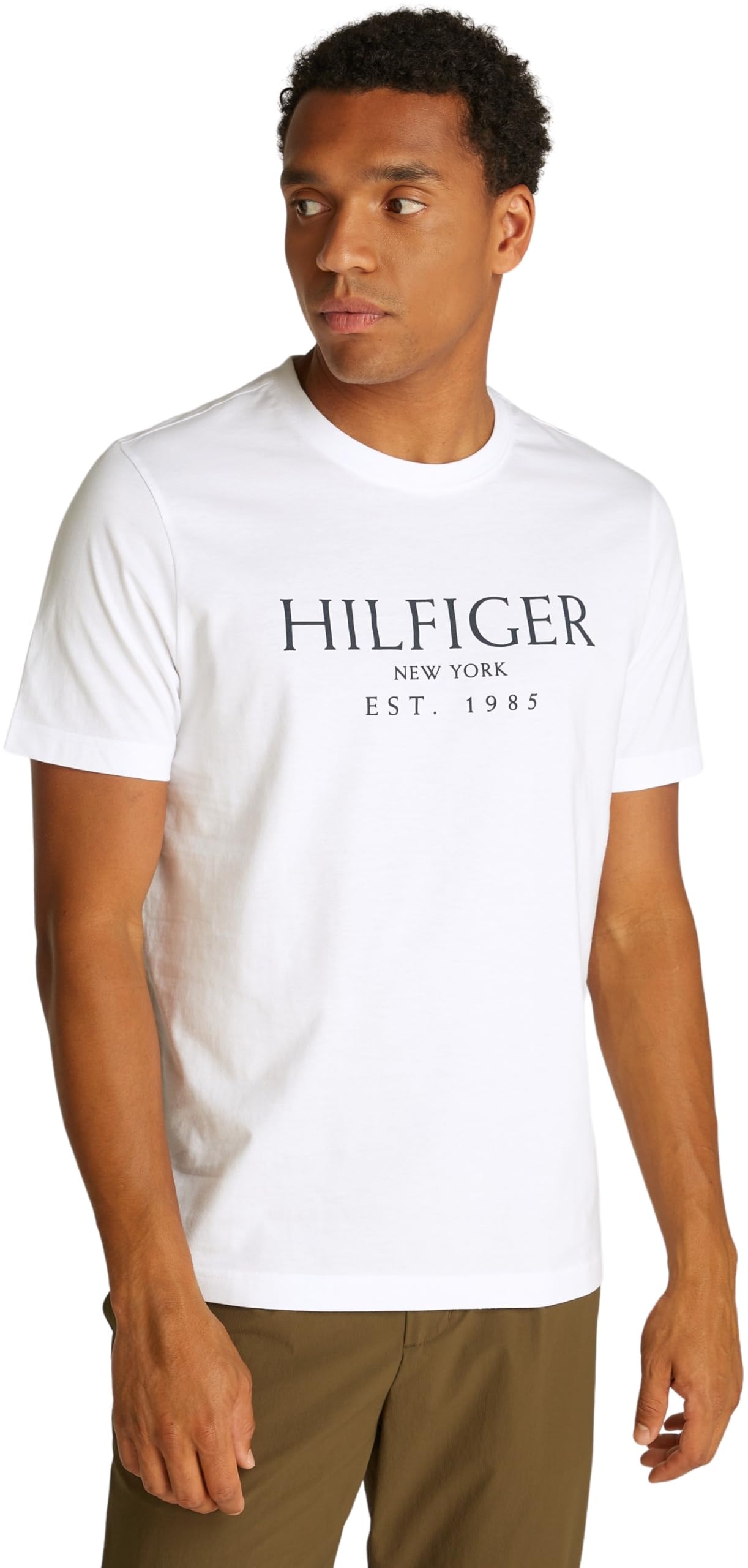 Tommy Hilfiger Camiseta de Manga Corta Hombre de Algodón