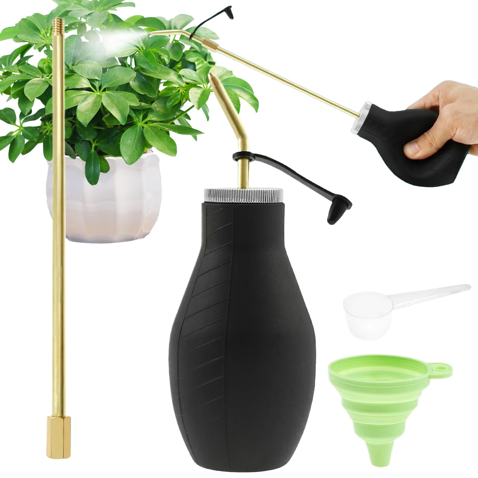Pulvérisateur de poudre de jardin 200 ml avec tube télescopique pour potager