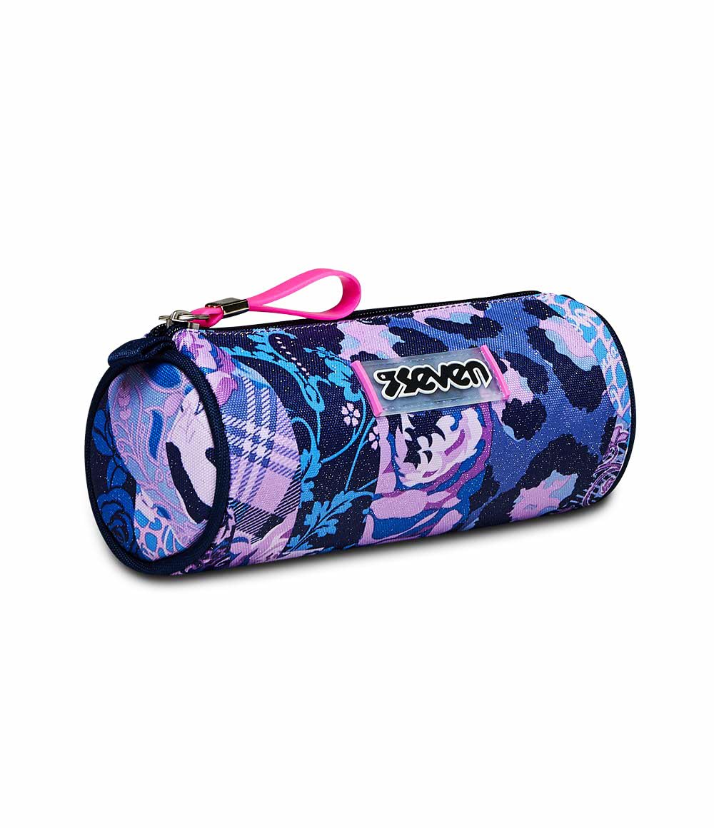 Seven DOTCATTY Girl School Pen Holder, Multicolor - Spacious, Mono Compartment - School Pencil Case Girls - Elementary School, Middle School, Multi-Coloured, Taglia Unica, School