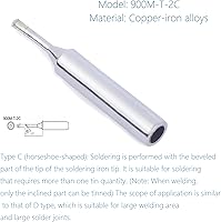 Vista 3 de Puntas para soldador, reemplazo de punta de soldadura 900M, kit de reemplazo de punta de soldadura para Hakko, estación de soldadura Radio Shack