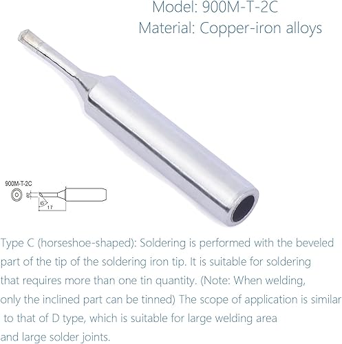 Miniatura 24 de Puntas de soldador, repuesto de punta de soldadura de 2,952.8 ft para Weller, kit de puntas de repuesto para soldadura de soldadura, uso para Hakko