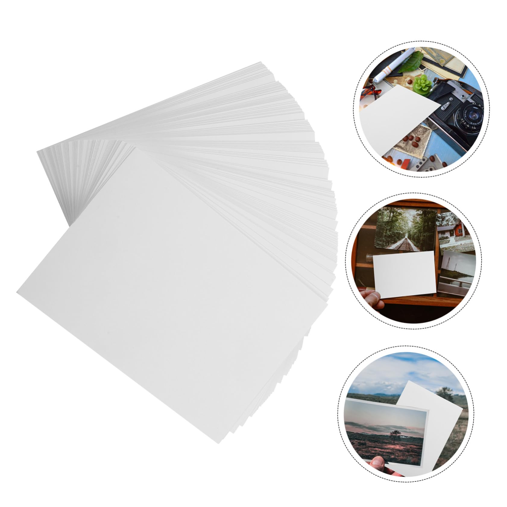 Angoily 100 Blatt Fotopapier für Tintenstrahldrucker M² Glänzende Oberfläche Schnelltrocknend Kompatibel mit Farb tintenstrahldruckern für DIY fotodruck und Hochwertige Bilder