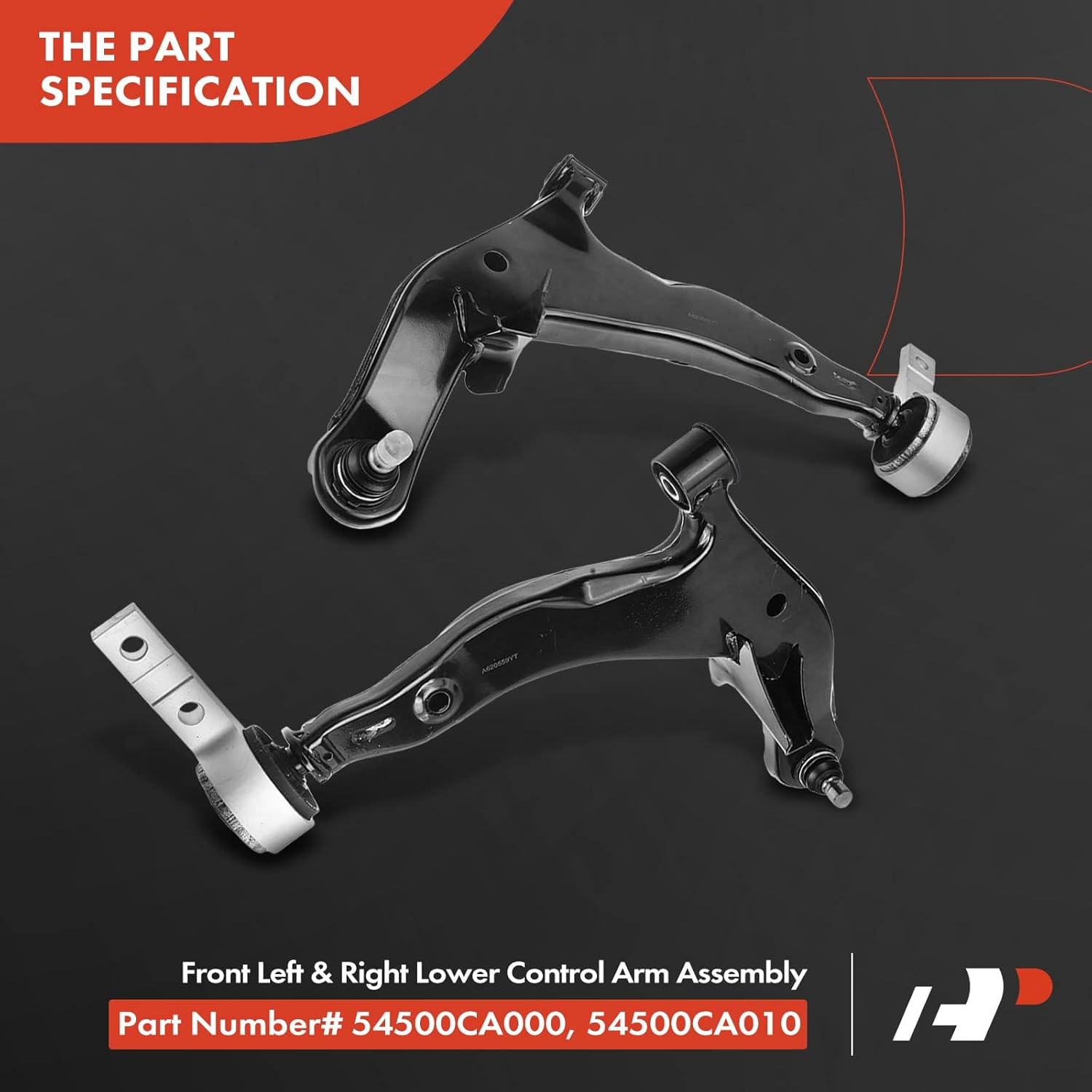 A-Premium 2 x Front Lower Control Arm with Ball Joint & Bushing, Compatible with Nissan Murano 2003 2004 2005 2006 2007