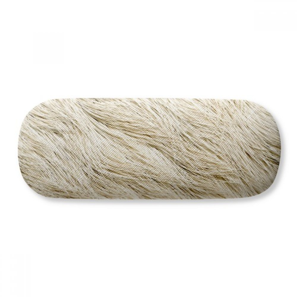 DIYthinker Grey Silver Smooth Feather Fur Texture Glasses Case Eyeglasses Clam Shell Holder Storage Box Women's
