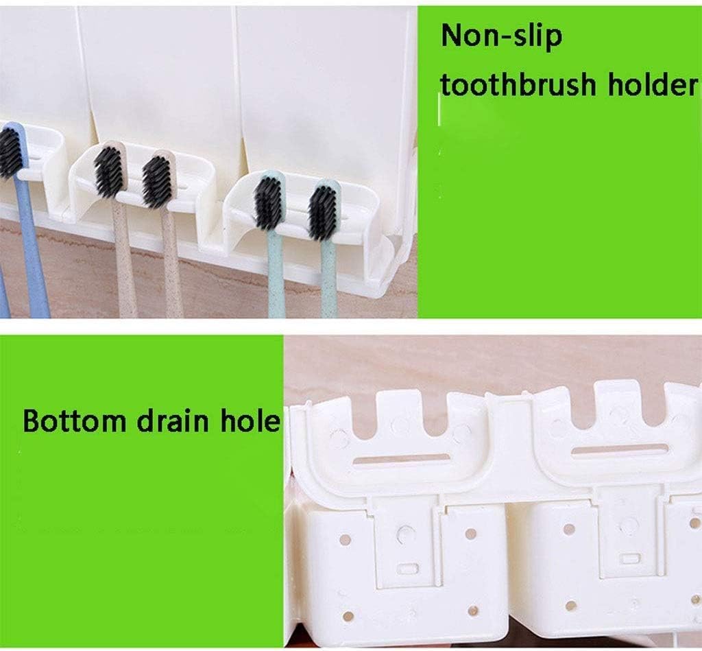 Toothbrush Holders Toothbrush Holder Free Punching Wall-Mounted Four-Door House Toiletries Storage Rack Inverted Toothbrush Cup