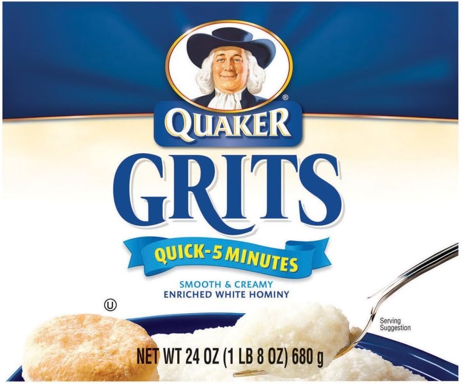 Quaker Quick 5 Minutes Grits 24 oz (Pack of 12)