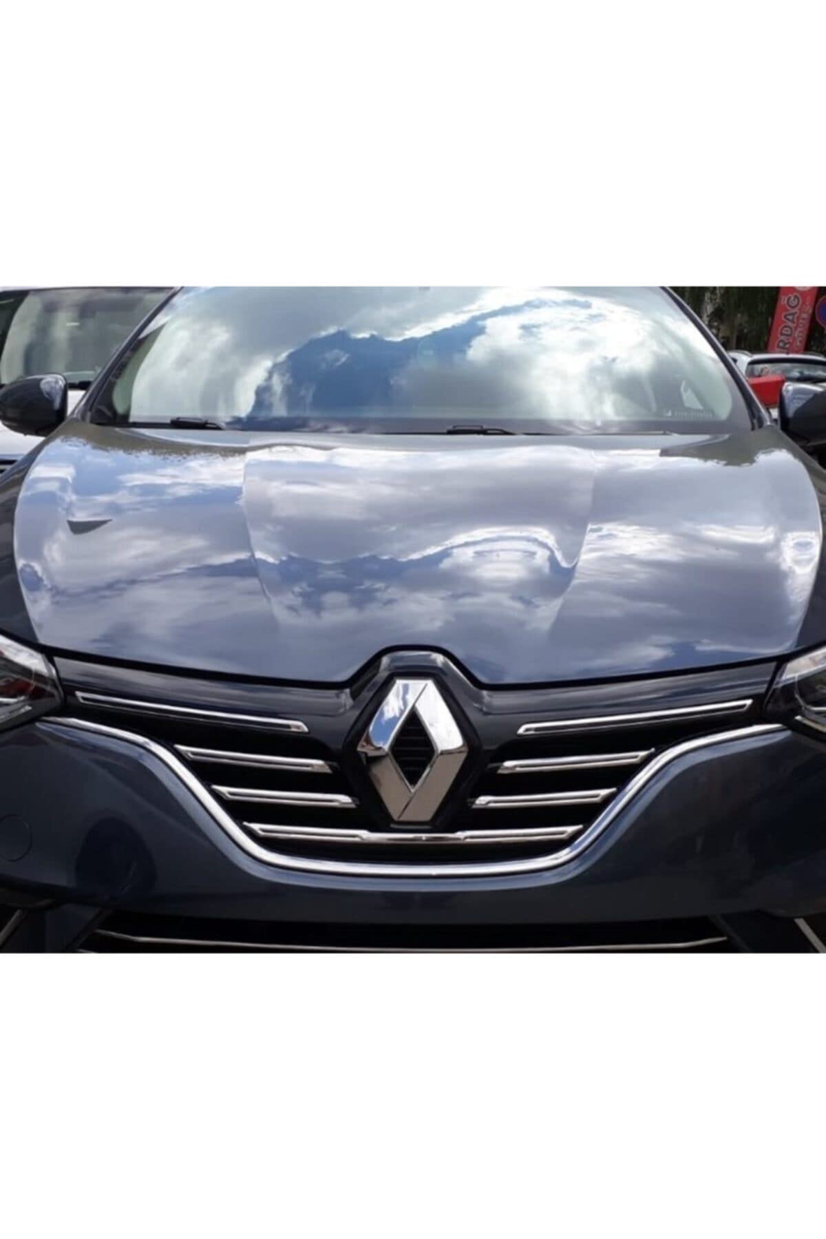 BTM OTOMOTİV (603)4 Ön Panjur Kromu 5 Parça P. Çelik 2016-2020 Renault Megane ile uyumlu