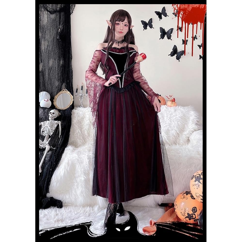 Amazon.co.jp: [SSUPTEMBER2] 魔女 小悪魔 鬼 花嫁 コスプレ