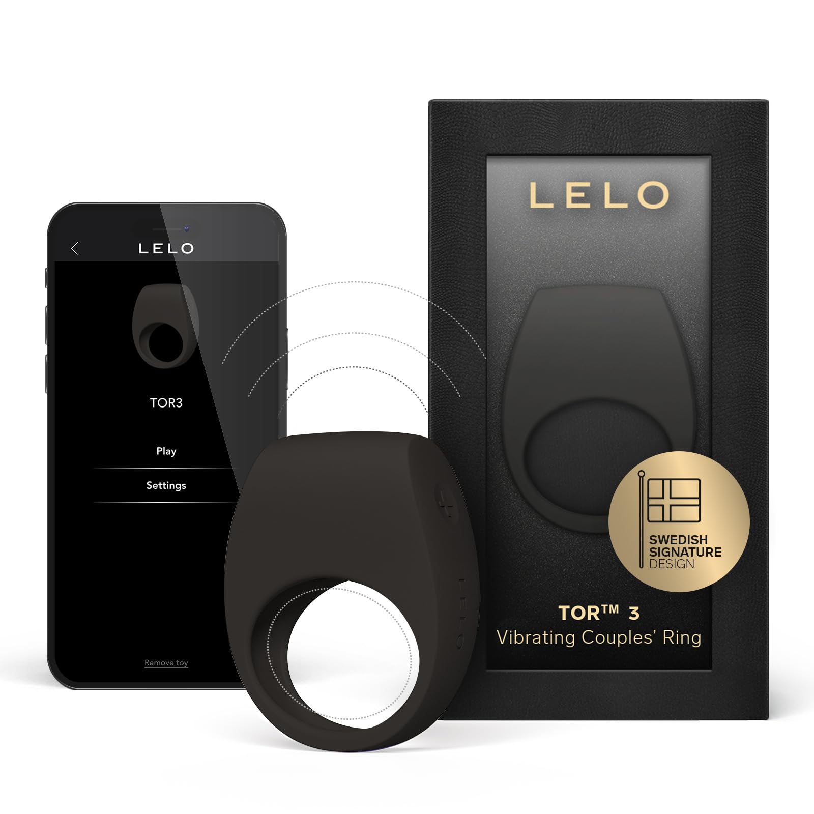 Amazon.com: LELO TOR 3 Vibrating Penis Ring App Connected Adult Toy for Man  and Woman, Couples Sex Toy with 8 Pleasure Settings for Enhanced Sensation,  Silicone Cock Ring, Black : Health & Household