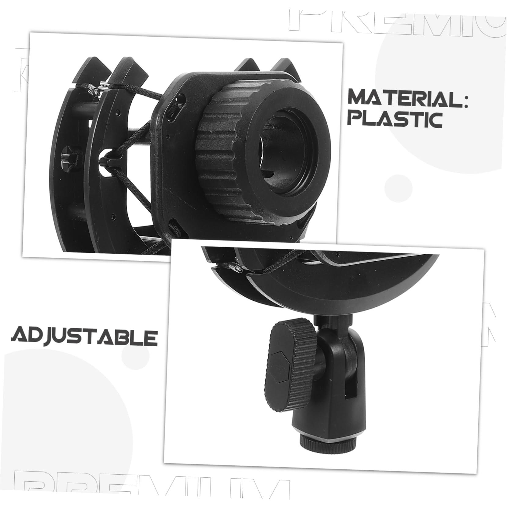 TOYANDONA 5pezzi Supporto Microfono Antivibrazioni Supporto Per Registrazioni Professionali Compatibile Con Vari Modelli Design Compatto e Leggero Per Uso Esterno e Studio