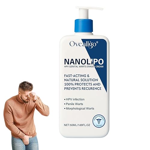 Oveallgo NanoLipo Eraser Cream, crema de alivio profesional para hombres, crema GentX Relief para hombres, calmante para la piel íntima, 1.76 oz (1)
