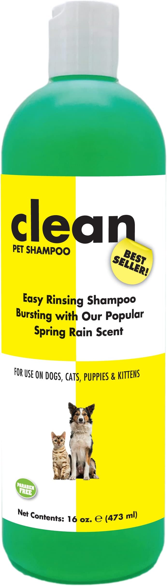 ShowSeason Clean Easy Diluting Spring Rain Scent Shampoo for Dogs & Cats, 3.8L