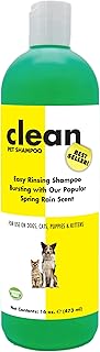 Clean Shampoo for Dogs and Cats with Great Long Lasting Scent 16 oz. | Cruelty-Free | Paraben-Free | Biodegradable and Non-Toxic | Made in USA