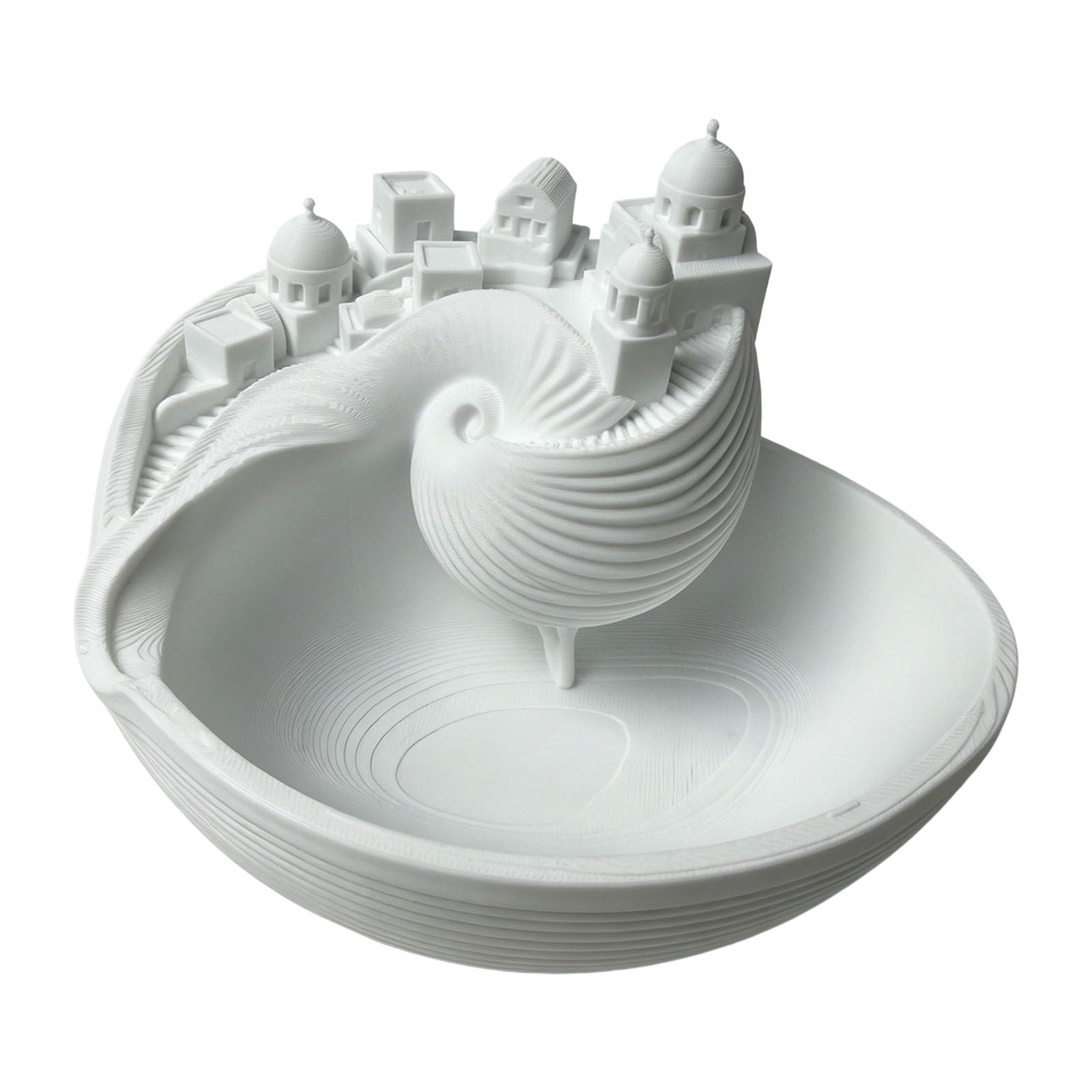 Zxfdsfdbnm Polylactic Acid Seashells Tray 3D Printed Island Styles Decorative Catchall for Coin and Small Home Items Dishes