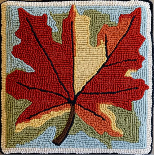 Kit de gancho de pestillo Rqwybcaxn: funda de cojín para bordado y punto de cruz de 43x43 cm