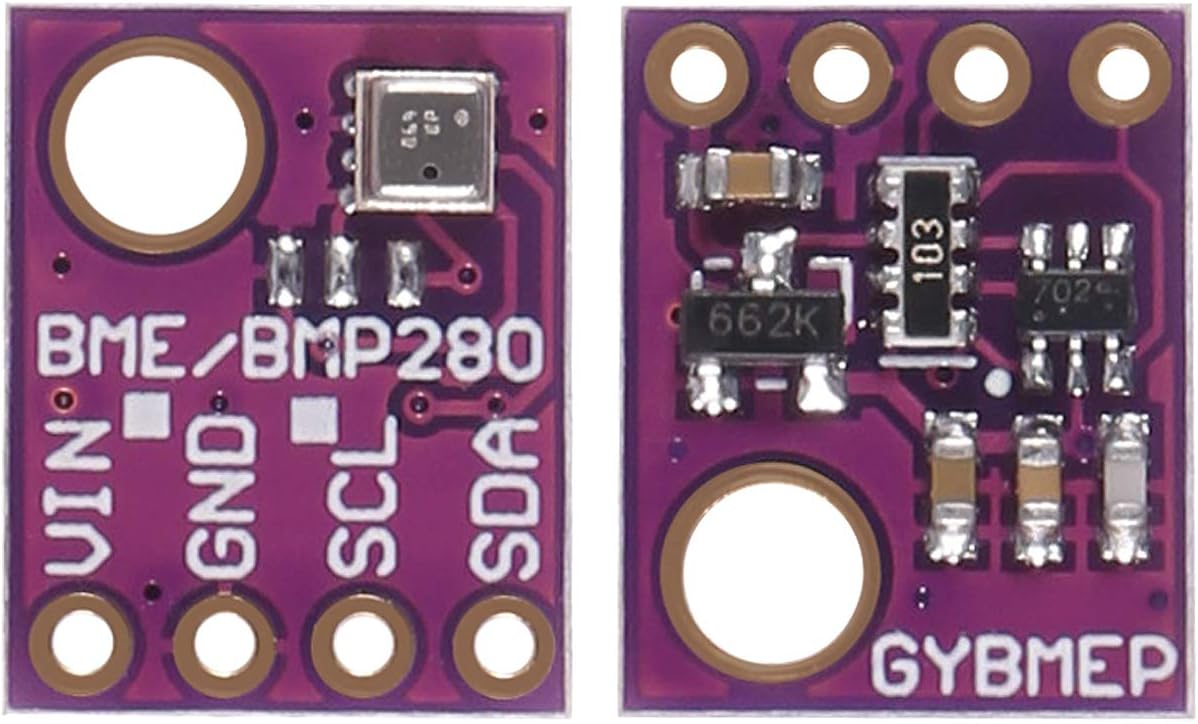 BME280 Digital 5V Temperature Humidity Sensor Atmospheric Barometric Pressure Board IIC I2C Breakout for Arduino (4pcs)