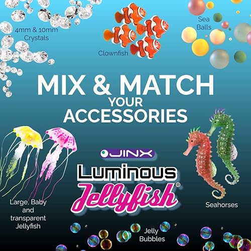Miniatura 6 de JINX LUMINOUS JELLYFISH Crystal - Paquete de accesorios - Gemas acrílicas transparentes de 0.394 pulgadas para lámpara de humor con temática