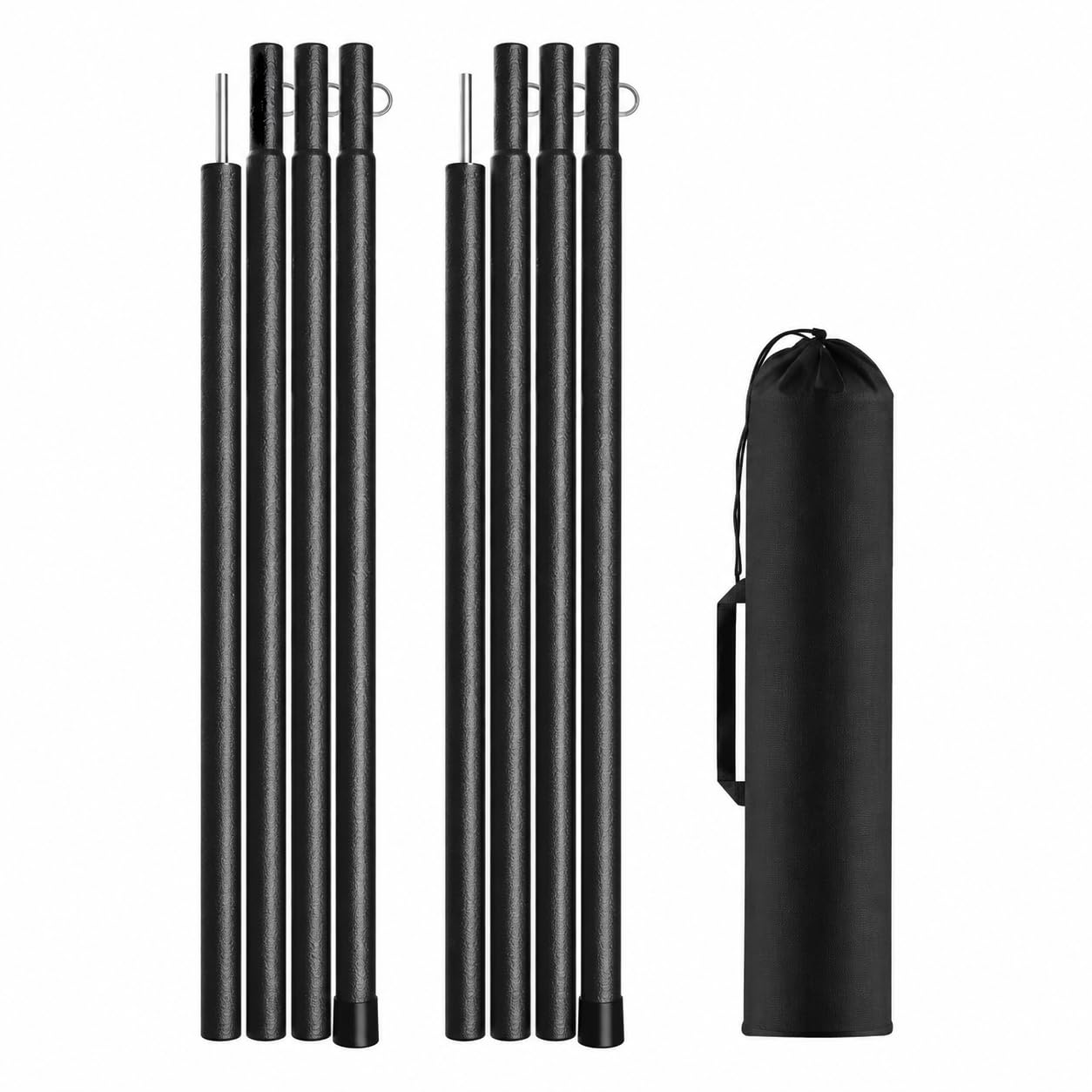 Zeltstange Inklusive Polyester-Aufbewahrungstasche Aluminiumlegierungs-verstärkungen Spannsystem Und Metallspitze für Wanderungen Reisen