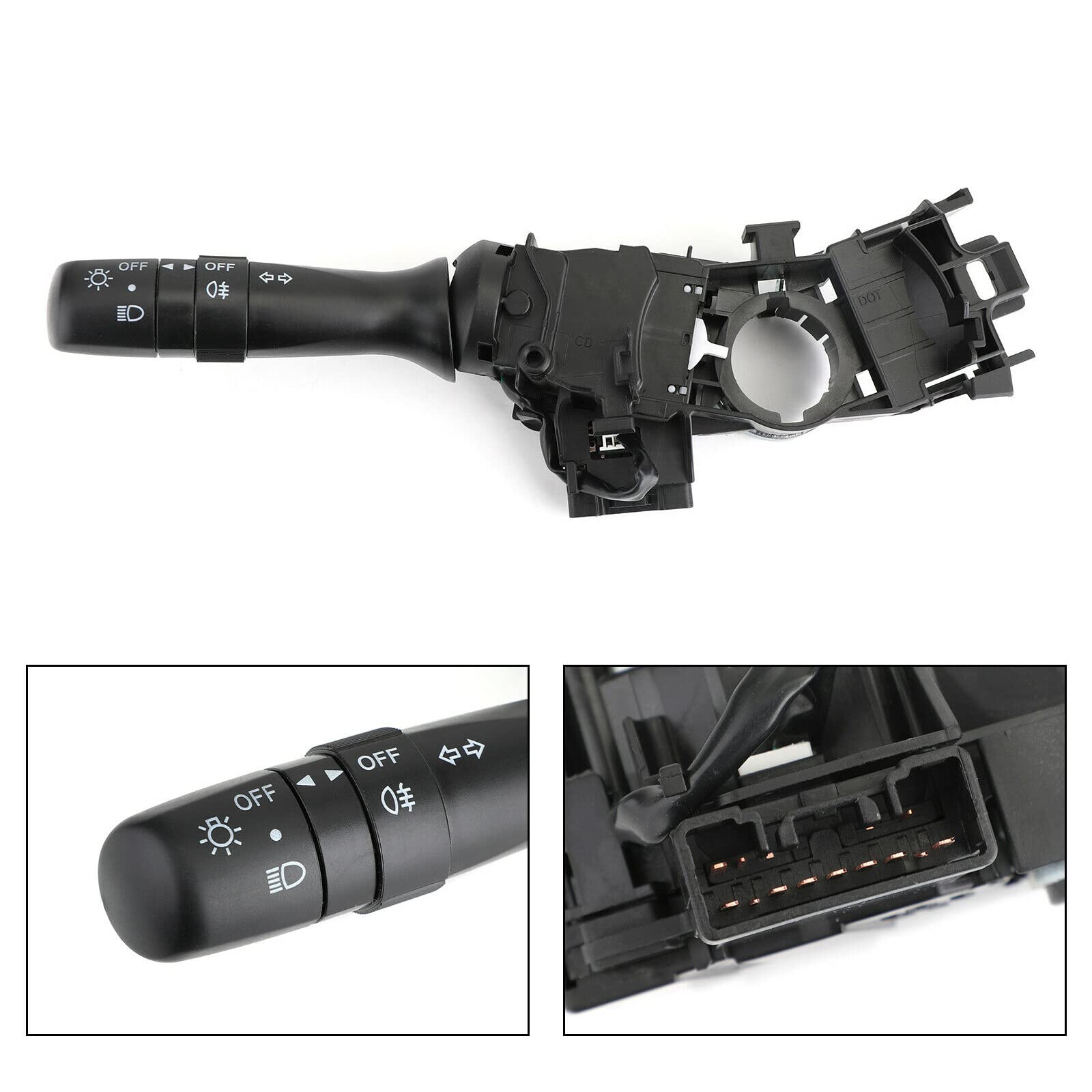 Commodo Commande Commutateur de Colonne de Direction Gauche Phare Clignotant compatible pour C1 107 et AYGO de 2005 à 2014-6253.A0