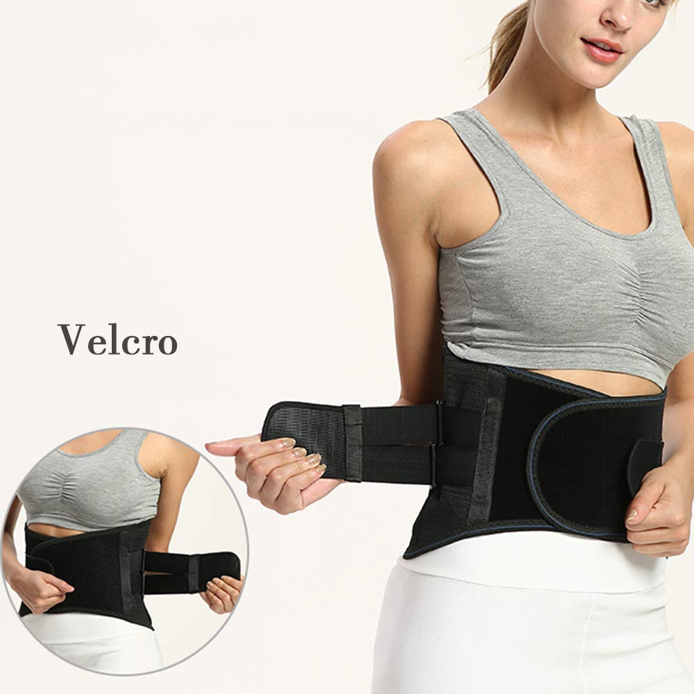 Faja Lumbar para Hombre y Mujer, Cinturón Protector de los Lumbares en Actividades Deportivas, el Gimnasio y en el Trabajo - Evita Lesiones y Dolor de Espalda,M