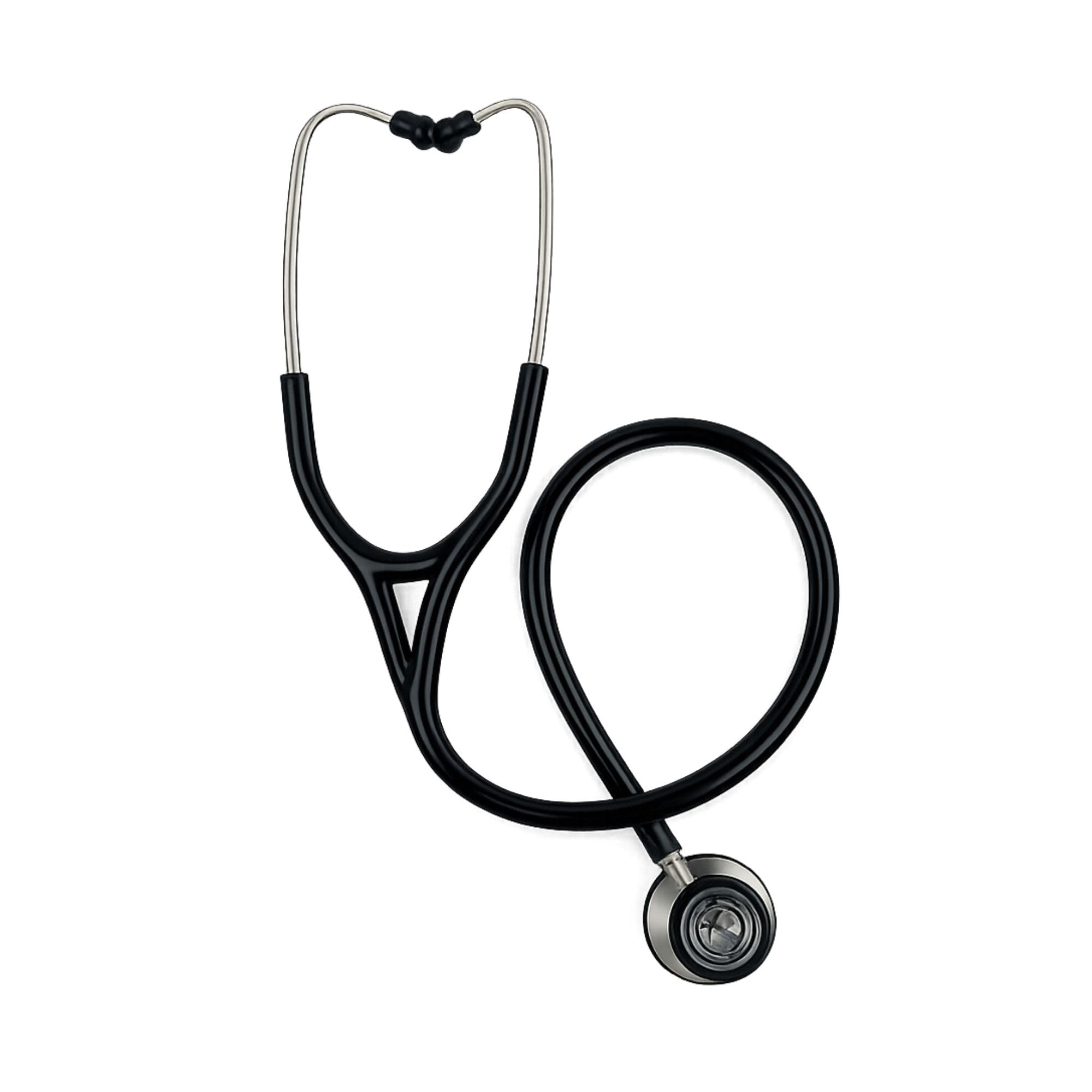 Flexible Long PVC Tube Soft Sealing Earpiece Dual Chestpiece Cardiofonic High Acoustic Stethoscope (Black)-picture-29
