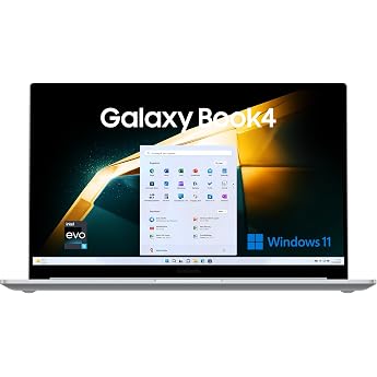 Samsung Galaxy Book4 15.6 Inch Notebook Windows Laptop Intel Core 5 16GB RAM 256GB Silver