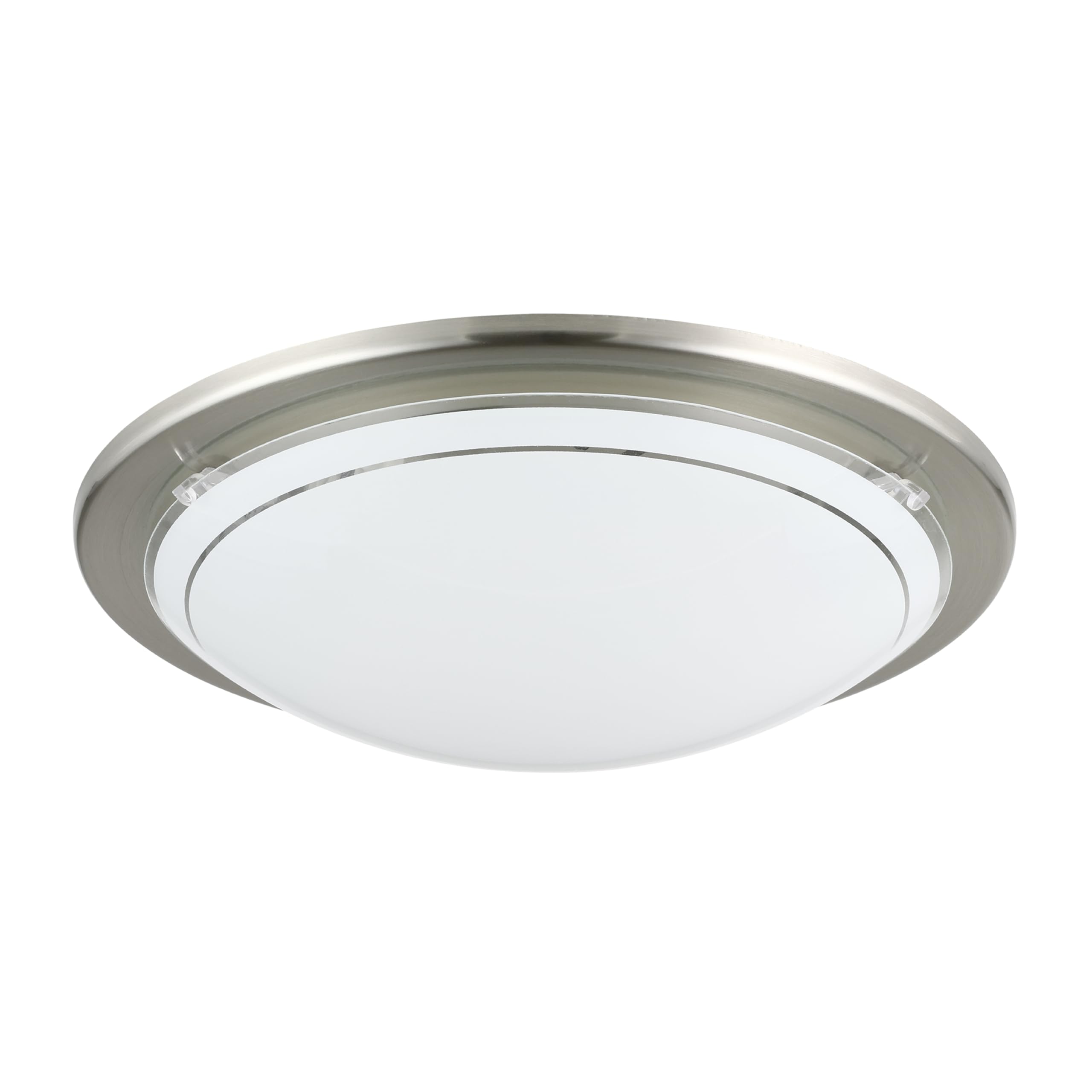 4 x Eglo 83162 'Planet1' Circular Ceiling Light Fittings E27 Satin Nickel