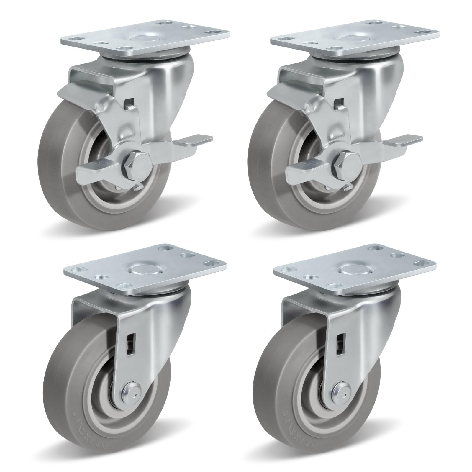 Heavy Duty Caster Wheels - 1000lb Capacity -1