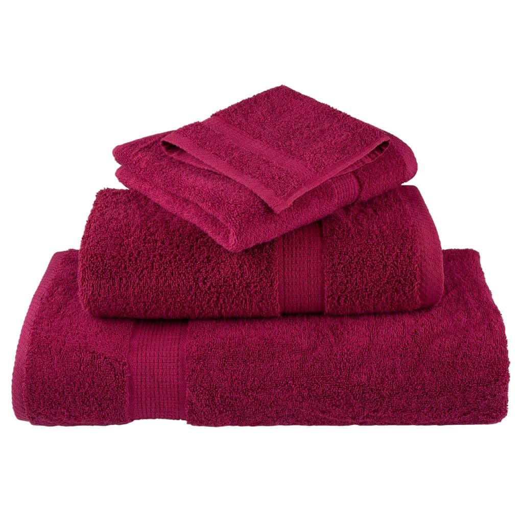 Asciugamani da Doccia 4 pz Bordeaux 70x140cm 600gsm 100% Cotone,Teli Doccia e Sauna,Asciugamani da Doccia-137213